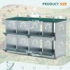 8 Compartment Chicken Nesting Boxes,For Laying Eggs, Metal Poultry Nest Box Wall Mount for Chickens, Hens, Large Vented Holes Chicken Coop Box