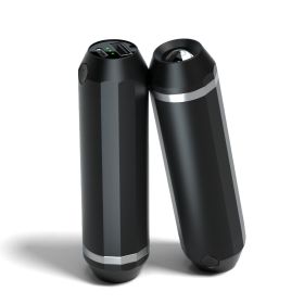 Heat For Camping Hiking Hunting Golf Heater Reusable Portable Pocket Heater With Split Magnetic And Flashlight Hand Warmers (Color:Light Blue: Black)