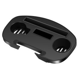 1 Set Cup Holder For  Zero Gravity Chair Clip On Side Tray With Beverage Can Mobile Devices Slots Cup Holder Only No Chair (Color:Light Blue: Black)